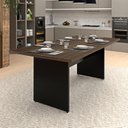 Ver imagem 1 de Mesa de Jantar 6 Lugares Cozinha 200x100cm Mdp Netmobil - Nogal