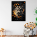 Ver imagem 2 de Quadro Lion Smoke Grande 118x78