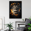 Ver imagem 3 de Quadro Lion Smoke Grande 118x78