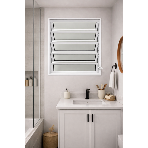 Vitro Basculante Branco 100x100 Linha 25 Jade