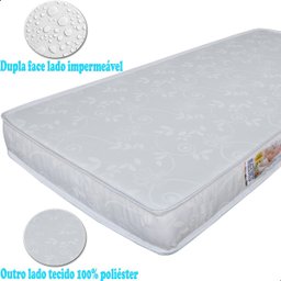 Colchão de Cama Infantil Baby Luxo Espuma D20 Branco 70x150cm - 2