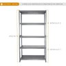 Estante de Aço Multiuso Modular Reforçada 58cm - Cinza - 4