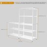 Estante de Aço Multiuso Modular Reforçada 58cm - Branco - 5