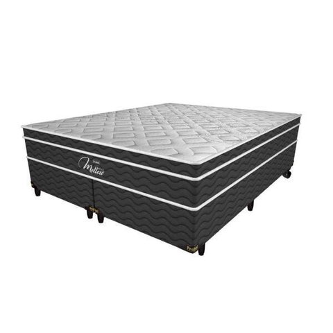 Cama Box King + Colchão de Molas Ensacadas - Probel - Mellow Soft Pillow Euro 69x203x193cm