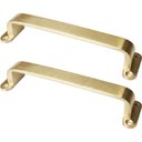 Ver imagem 2 de Puxador Duplo Milano 148mm Dourado Escovado - M124-dou