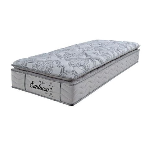 Colchão Solteiro Probel de Molas - - Suntuoso Pillow Super 30x188x88