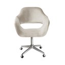 Ver imagem 1 de Poltrona Zara Giratória com Rodinhas Retrátil Reclinável Suede Bege 080 Bella Decor