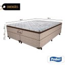 Ver imagem 2 de Cama Box Queen + Colchão de Molas Ensacadas - Probel - Cielo Pillow Super 68x198x158cm