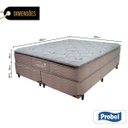 Ver imagem 2 de Cama Box King + Colchão de Molas Ensacadas - Probel - Segredo Pillow Super 72x203x193cm