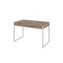 Ver imagem 2 de Mesa Office 120x60x75cm C/02 Gavetas Kuadra Carvalho - Est.branca