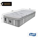 Ver imagem 2 de Colchão Solteiro Probel de Molas Ensacadas - - Sensory Prime Látex Pillow Super 36x188x88