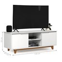 Ver imagem 4 de Rack para TV Fulton 139cm MDF-MDP com Nicho Branco EJ Móveis