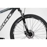 Bicicleta aro 29 Soul Black Rain Shimano Tourney 21v - Tamanho XL - Preto/Branco/Azul - 10