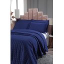 Ver imagem 6 de Kit Cobre Leito Dupla Face Micro Percal 200 Fios Solteiro com Porta Travesseiro:vermelho