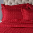 Ver imagem 1 de Kit Cobre Leito Dupla Face Micro Percal 200 Fios Solteiro com Porta Travesseiro:vermelho