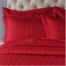 Kit Cobre Leito Dupla Face Micro Percal 200 Fios Solteiro com Porta Travesseiro:vermelho - 1