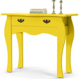 Aparador Decorativo Retrô Fixo 1 Gaveta Melissa Amarelo - 1 Aparador Decorativo Retrô Fixo 1 Gaveta Melissa Amarelo - 1