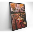 Ver mais imagens de Quadro Branco Praça Outono 90x60 Cm Vidro Impresso