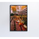 Ver imagem 2 de Quadro Branco Praça Outono 90x60 Cm Vidro Impresso