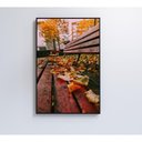 Ver imagem 4 de Quadro Branco Praça Outono 90x60 Cm Vidro Impresso