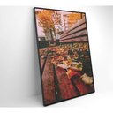 Ver imagem 6 de Quadro Branco Praça Outono 90x60 Cm Vidro Impresso