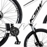 Bicicleta 29 KSW 27v Câmbio Shimano Alívio Disco Hidráulico Suspensão com Trava Pto/Vrm 21 - 10