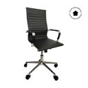 Ver imagem 3 de Cadeira Escritório Home Office Giratória Moderna Alta Esteirinha Rivatti