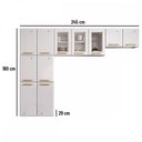 Ver imagem 3 de Cozinha de Aço Compacta Diamante 11 Portas com Vidro Branco 818460 - Telasul