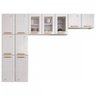 Cozinha de Aço Compacta Diamante 11 Portas com Vidro Branco 818460 - Telasul - 1