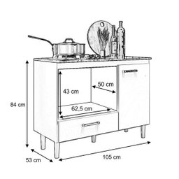 Balcão Moderno para Cooktop Fit | Nicioli - 4