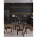 Ver imagem 2 de Kit 6 Cadeiras de Jantar Tubular Preto Estrutura em Aço Corino Gat Magazine