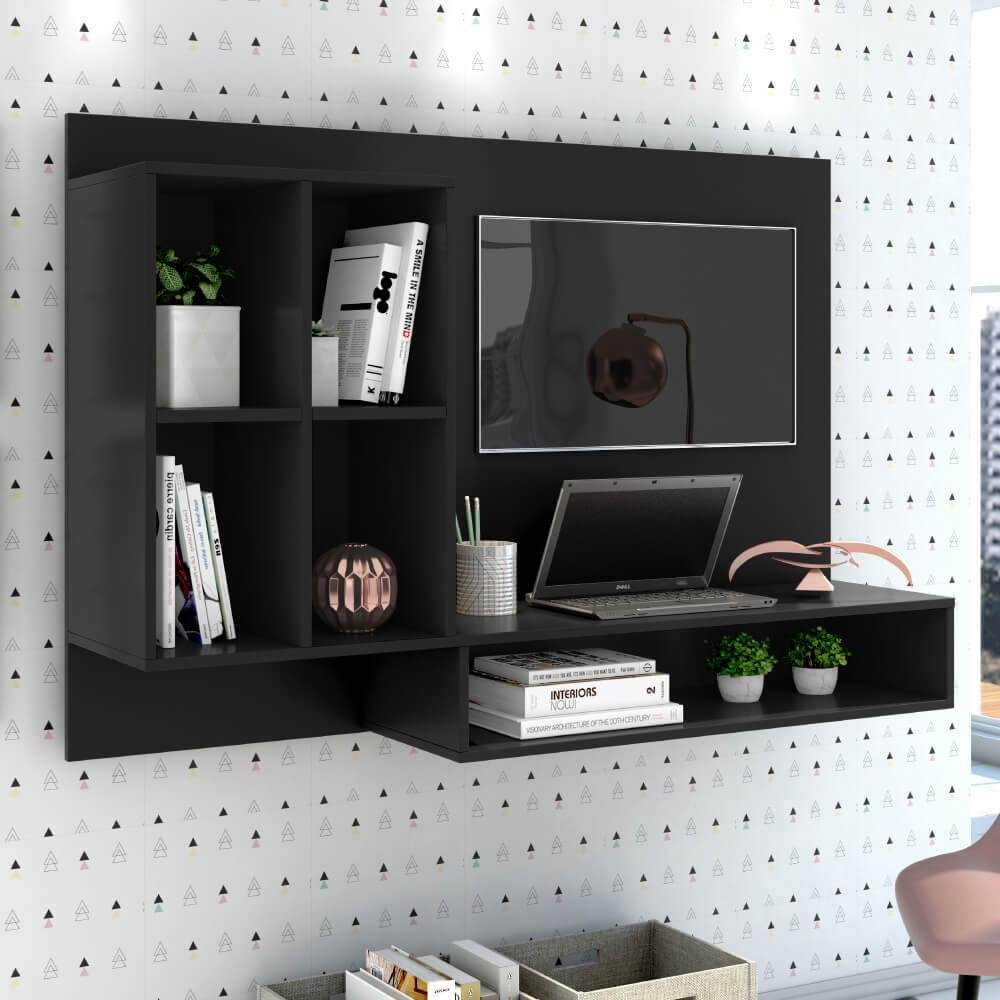 Bancada de Estudo Suspensa Show com Painel para TV - Preto é boa?