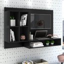 Ver imagem 1 de Bancada de Estudo Suspensa Show com Painel para TV - Preto