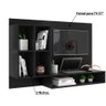 Bancada de Estudo Suspensa Show com Painel para TV - Preto - 3