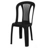 Cadeira Plástica Bistrô Preta - 1