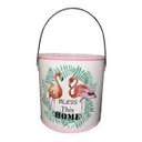 Ver imagem 1 de Vaso Decorativo em Cerâmica com Alça Branco 14cm - D'Rossi