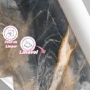 Ver imagem 4 de Papel de Parede Painel 3D Mármore Abstrato 3M Vinilico Revestimento Pedra Requinte Auto Colante