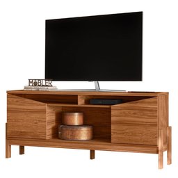 Rack Bancada Charlotte 1.65 Cinamomo Mel para Tv até 70” - Mobler - 1