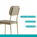 Ver imagem 7 de Conjunto Sala de Jantar 4 Cadeiras Anne Carraro Carvalho Dourado