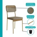 Ver imagem 6 de Conjunto Sala de Jantar 4 Cadeiras Anne Carraro Carvalho Dourado
