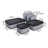 Kit Organizador Viagem 6 Peças Euro Home Original Closet - Cinza - 3