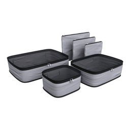 Kit Organizador Viagem 6 Peças Euro Home Original Closet - Cinza - 4