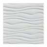 Painel Adesivo 3D Revestimento Ondas Branco DIY Papel Parede - 1