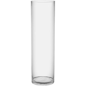 Vaso Decorativo Enfeite Plain Vidro 70x20x20cm Transparente