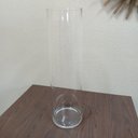 Ver imagem 6 de Vaso Decorativo de Vidro Transparente 70x20x20cm Enfeite Sala Mesa Estante