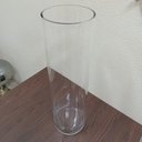 Ver imagem 5 de Vaso Decorativo de Vidro Transparente 70x20x20cm Enfeite Sala Mesa Estante