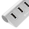 Adaptador Hub USB Mais Mania 4 x USB 2.0 Acabamento Alumínio - 4