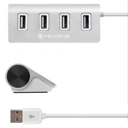 Adaptador Hub USB Mais Mania 4 x USB 2.0 Acabamento Alumínio - 3