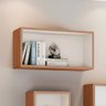Nicho Decorativo Retangular 33x66cm 100% Mdf Tb156 Dalla Costa - Freijó/off White - 1