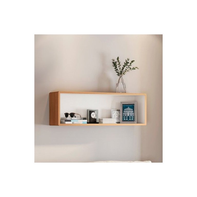 Nicho Decorativo Retangular 33x99cm 100% Mdf Tb157 Dalla Costa - Freijó/off White Nicho Decorativo Retangular 33x99cm 100% Mdf Tb157 Dalla Costa - Freijó/off White